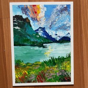 “Sparks of the Lake” Acrylic Painting 9/12